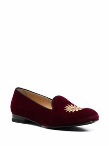 Scarosso Jordan fluwelen slippers - Rood