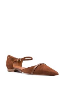 Malone Souliers Ulla suede ballerina shoes - Bruin