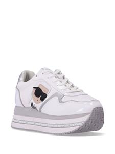 Karl Lagerfeld Velocita II platform sneakers - Wit
