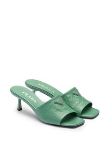 Prada Leren sandalen - Groen