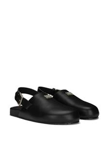 Dolce & Gabbana Sandalen met logoplakkaat - Zwart