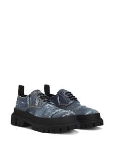 Dolce & Gabbana Loafers met patchwork - Blauw