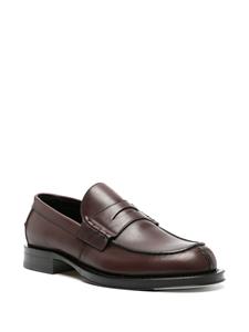 Lanvin penny-slot leather loafers - Bruin