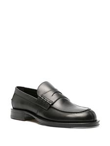Lanvin penny-slot leather loafers - Zwart