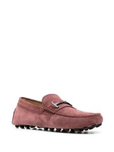Tod's Gommino Double-T suede loafers - Rood