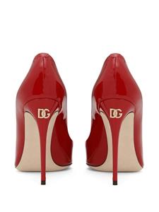 Dolce & Gabbana DG Logo pumps met puntige neus - Rood