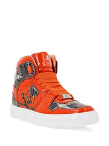 Philipp Plein Paisley high-top sneakers - Oranje