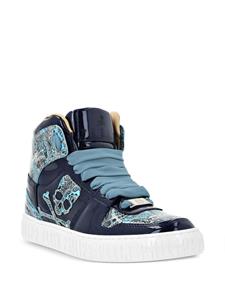 Philipp Plein Paisley high-top sneakers - Blauw