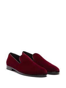 Dolce & Gabbana Fluwelen slippers - Rood