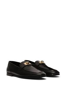 Dolce & Gabbana Leren slippers - Zwart