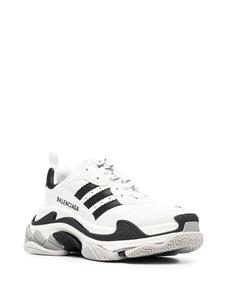 Balenciaga x adidas Triple S sneakers met vlakken - Wit