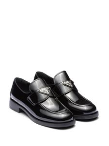 Prada Leren loafers - Zwart