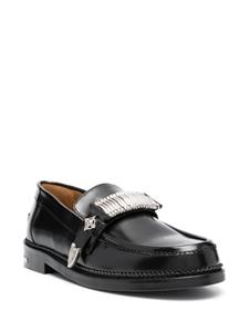 Toga Virilis buckle-detail leather loafers - Zwart