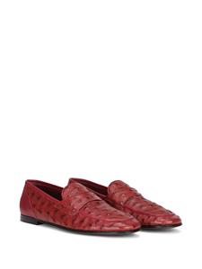 Dolce & Gabbana Loafers met textuur - Rood
