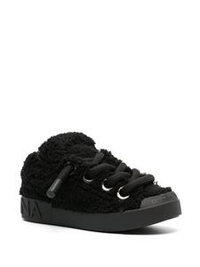 Dolce & Gabbana Portofino terry-cloth sneakers - Zwart