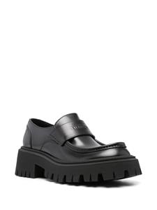 Balenciaga Tractor leather loafers - Zwart