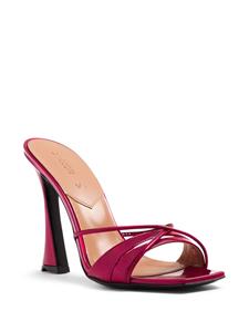 D'ACCORI Lust 100mm crossover-strap mules - Rood