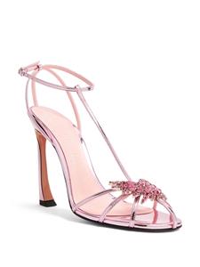 Pīferi Maggio 100mm caged sandals - Roze