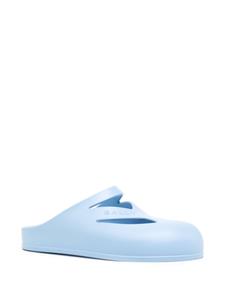 Bally logo-embossed cut-out slippers - Blauw