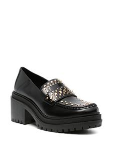 Michael Michael Kors Rocco Astor stud-embellished leather loafers - Zwart