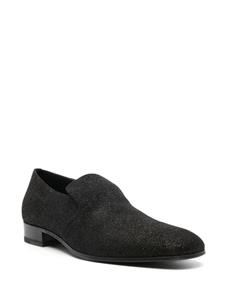 Alexander McQueen glitter leather slippers - Zwart