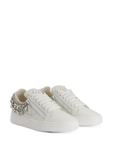 Giuseppe Zanotti GZ94 crystal-embellished sneakers - Wit