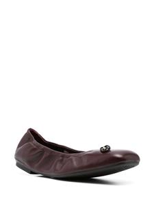 Stuart Weitzman Bardot leather ballerina shoes - Rood
