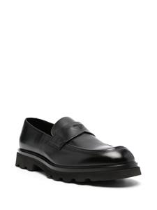 Doucal's round-toe leather loafers - Zwart