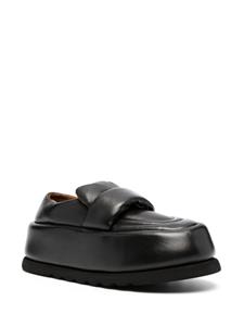 Marsèll 40mm leather platform loafers - Zwart