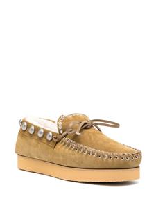 ISABEL MARANT Forley shearling loafers - Groen