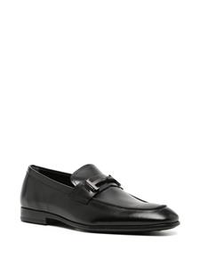 Tod's Double T leather loafers - Zwart