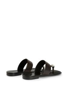 Giuseppe Zanotti Norbert leather sandals - Zwart