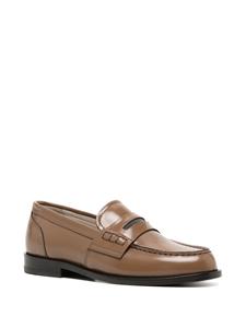 Fabiana Filippi slip-on leather loafers - Bruin