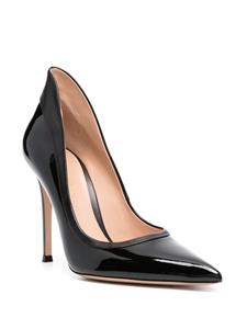 Gianvito Rossi Tuxedo 100mm leather pumps - Zwart