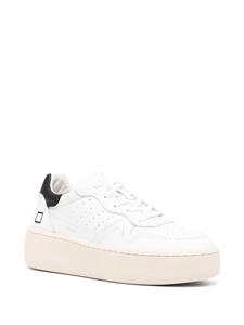 D.A.T.E. calf leather low-top sneakers - Wit