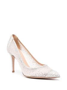 Gianvito Rossi Rania pumps met stras - Wit