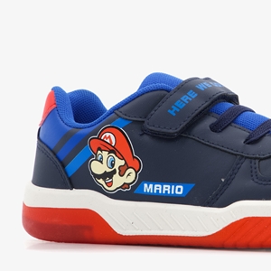 Mario kinder sneakers met lichtjes blauw