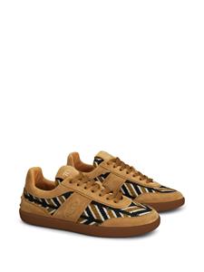 Tod's panelled leather sneakers - Bruin