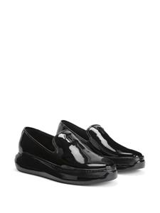Giuseppe Zanotti Concrete loafers van lakleer - Zwart