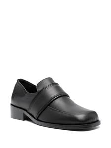 BY FAR Cyril 40mm leather loafers - Zwart