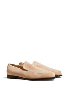 KHAITE Alessio suede loafers - Beige