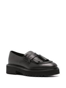 Doucal's tasselled leather loafers - Zwart