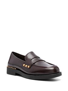 Ash Whisper studded leather loafers - Rood