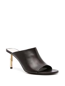 Lanvin Sequence 75mm leather mules - Bruin