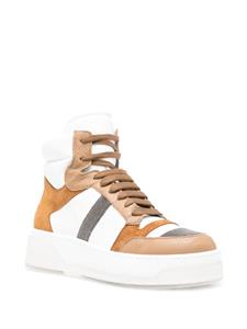 Fabiana Filippi high-top lace-up sneakers - Wit