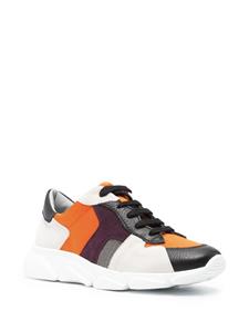 Fabiana Filippi colour-block panelled leather sneakers - Paars