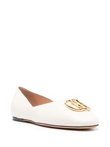 Bally Ballerina's met logoplakkaat - Beige