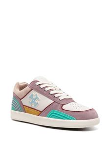 Tory Burch Clover Court colour-block leather sneakers - Wit