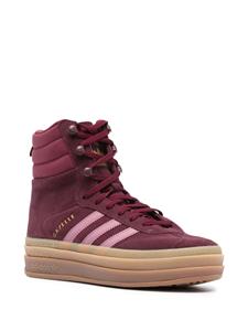 Adidas side-stripe padded-ankle sneakers - Rood