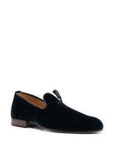 TOM FORD velvet leather tassel loafers - Blauw